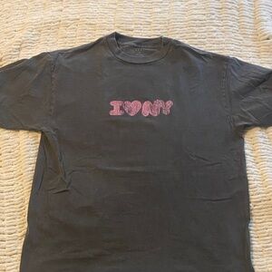 MNML Black Tee with Pink Graphic